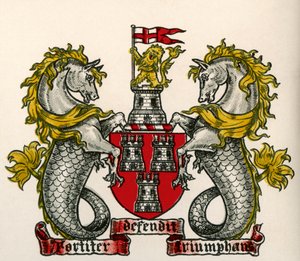 Coat of Arms, Newcastle-on-Tyne, England by English School