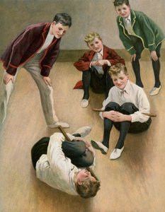 Cock-Fighting by English School