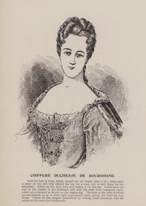 Coiffure Duchesse de Bourgogne by English School