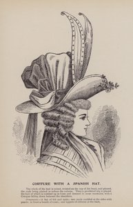 Hairstyle with a Spanish Hat