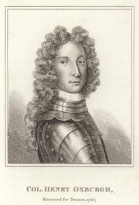 Col Henry Oxburgh, Executed for Treason, 1716 by English School