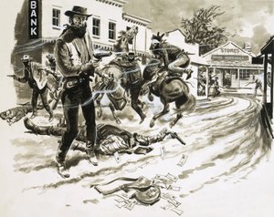 Cole Younger in a Shoot-Out