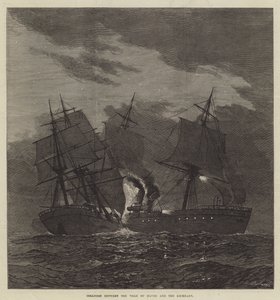 Collision between the Ville du Havre and the Lochearn by English School