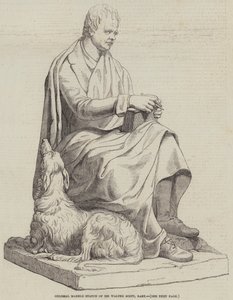 Colossal Marble Statue of Sir Walter Scott, Baronet by English School
