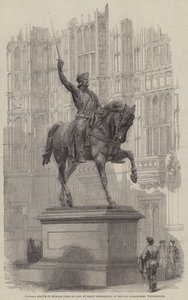 Colossal Statue of Richard Coeur de Lion, by Baron Marochetti, in the Old Palace-Yard, Westminster by English School
