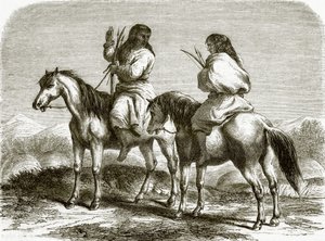 Comanche Indians by English School