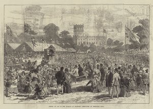 Coming of Age of the Marquis of Stafford, Festivities at Trentham Hall by English School