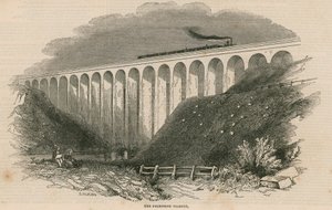 Completion of the South-Eastern Railway: The Folkstone Viaduct by English School