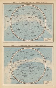 Constellations of the Northern Hemisphere; Constellations of the Southern Hemisphere by English School