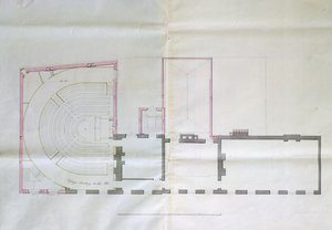 Contract Drawing for the First Floor of the Royal Institution, 1800 by English School