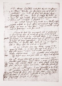 Copy of a Holograph memo of John Hawkins as to his dealings with Spain, 1576 by English School