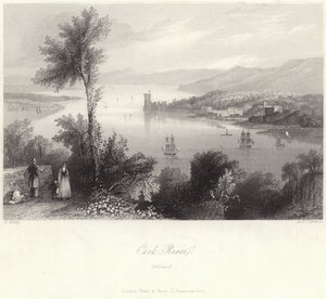 Cork River in Ireland by English School
