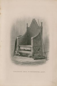 Coronation Chair in Westminster Abbey by English School
