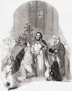 Coronation of Henry IV, from Old England: A Pictorial Museum by English School
