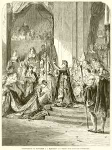 Coronation of Napoleon I: Napoleon Crowning the Empress Josephine by English School