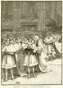 Coronation of William IV: The Royal Procession by English School
