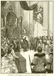 Coronation of the Emperor of Austria as King of Hungary by English School