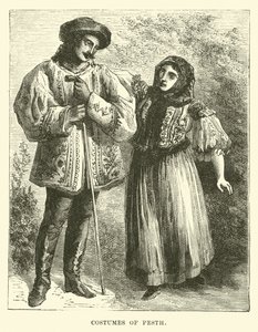 Costumes of Pesth by English School
