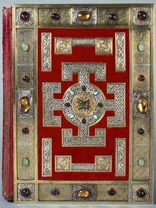 Binding of the Lindisfarne Gospels, rebound in 1853