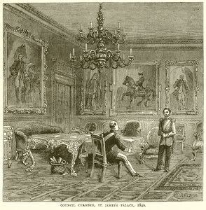 Council Chamber, St. Jamess Palace, 1840