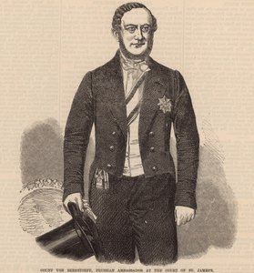Count Von Berstorff, Prussian Ambassador at the Court of St James