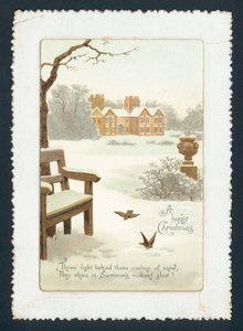 Country House in the Snow by English School