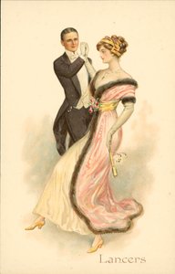 Couple dancing the Lancers