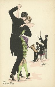 Couple Dancing the Two Step