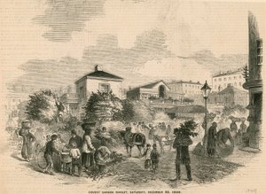 Covent Garden Market, 22 December 1849 by English School