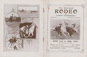 Cover of the Programme for the First International Rodeo