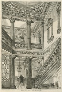 Cowfields, 30 Old Burlington Street: Entrance Hall and Staircase by English School