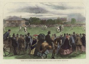 Cricket Match between the United and All-England Elevens by English School