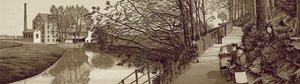Croydon: Bridle Path to Beddington by the River Wandle, Waddon Mills by English School
