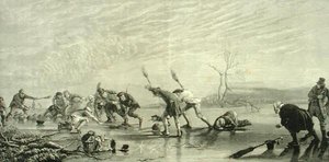 Curling in c.1880, from 