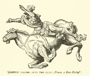 Curtius Leaping into the Gulf by English School