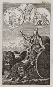 Cybele (engraving) by English School