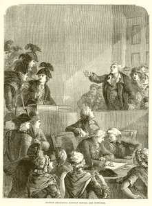 Danton Defending Himself Before the Tribunal by English School
