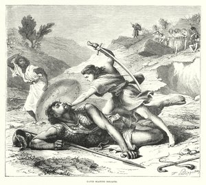 David Slaying Goliath by English School