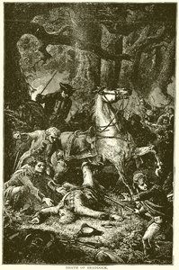 Death of Braddock by English School