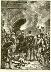 Death of Coligny by English School