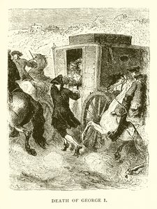 Death of George I by English School