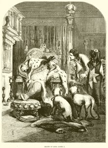 Death of King James I by English School