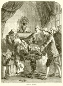Death of Mirabeau by English School