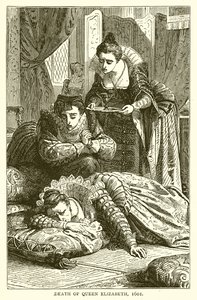 Death of Queen Elizabeth, 1601 by English School
