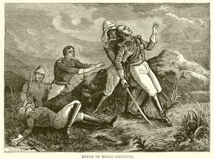 Death of Rollo Gillespie by English School