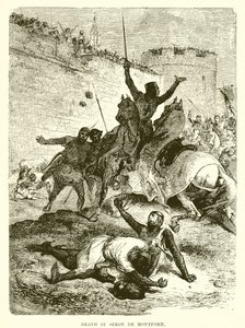 Death of Simon De Montfort by English School