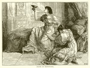 Death of Sophonisba by English School