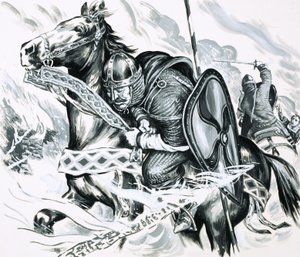Death of William the Conqueror by English School