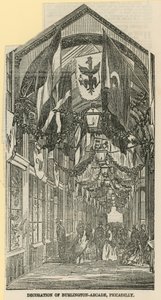 Decoration of Burlington Arcade by English School
