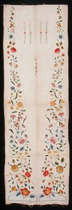 Decorative textile for a gown